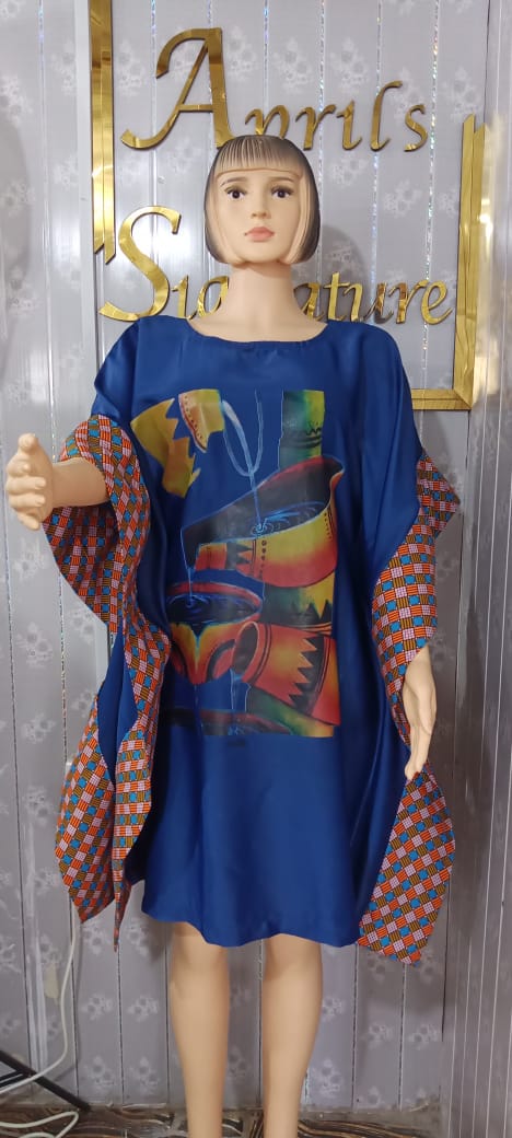 Aprils Signature printed kaftan